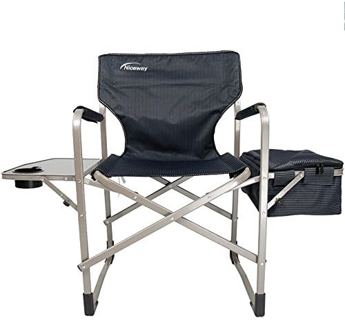 NICEWAY Fishing Chair Beach Chair Folding Portable Camping Picnic Beach Backyard Lunch Break Multi-Function Chair with Adjustable Legs Bag