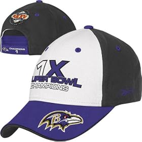 Baltimore Ravens Commemorative Super Bowl XXXV Champs Adjustable Hat