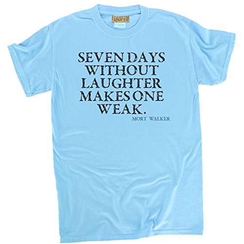 Mort Walker T-shirts – Seven days – Laughter Tshirts Unisex-Small-Blue