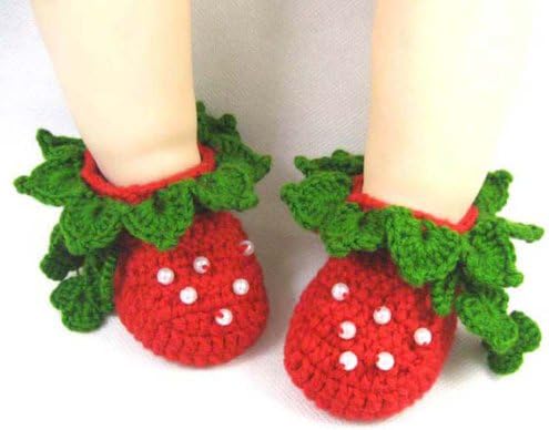 Hip Mall Handcraft Knitted Crochet Baby Warm Shoes Pearl Booties Socks Prewalker