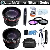 Lens Bundle Kit For Nikon 1 J1, Nikon 1 V1 Mirrorless Digital Camera(That U ....