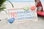 "NO FISH BAIT, SANDY FEET, WET TOWELS" BEACH SIGN 14" - BEACH DECOR