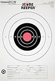 Champion Score Keeper Fluorescent Orange Bull 25-yard Slow Fire Pistol Target (Pack of 12)