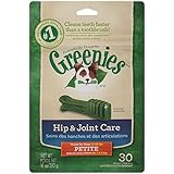 GREENIES Hip and Joint Care Canine Dental Chews - Petite Size - Mega TREAT-PAK Package (18 oz.) - 30 Count