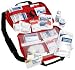 Includes a complete array of carefully chosen products including CPR device, dressing, bandages, gloves, biohazard supplies and more. Packed in a cordura bag with a handle and padded shoulder strap. Has 4 zippered mesh pockets. Measures 13.75"x10.75"x3".