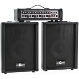 100W PA System with Mixer & Speakers