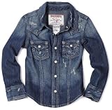 True Religion Boys 8-20 Rocky Denim Western Shirt