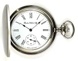 Dueber Swiss Mechanical Pocket Watch with Satin Chrome Hunting Case