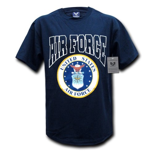 Rapiddominance Air Force Classic Military Tee, Navy, Large