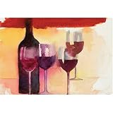 Magic Slice Non-Slip Flexible Cutting Board, Party Size 7.5 x 11, Cheeky Claret by Michael Clark