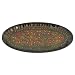 Handmade Decorative Lacquer Platter / Tray With Intricately Hand-etched Floral Design (Thailand)