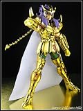 Saint Seiya Myth Gold Cloth Scorpio Milo Action Figure Complete Set [W/ Gold Scorpio Metal Plate and One Myth Cloth Display Stand]