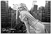 Marilyn Monroe On Balcony Monochrome Poster - 36 x 24 Inches (91.5 x 61 cms)