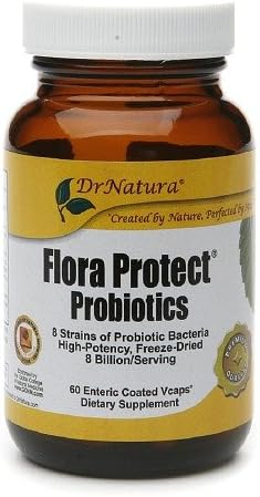 Dr. Natura Flora Protect Probiotics, Enteric Coated Vcaps 60 ea