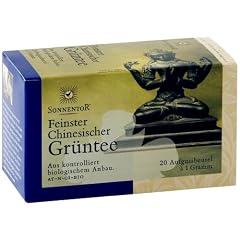 Sonnentor Feinster chinesischer Gr�ntee Beutel nicht einzeln verpackt, 2er Pack (2 x 20 g) - Bio