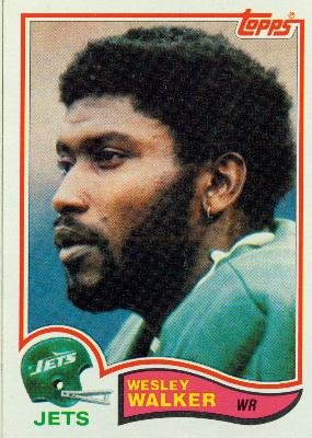 1982 Topps #183 Wesley Walker - New York Jets (Football Cards)