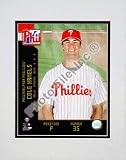 Cole Hamels 2008 Studio Double Matted 8O x 10O Photograph (Unframed)