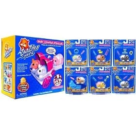 Zhu Zhu Hamster Babies EXCLUSIVE Set of 6 w Deluxe Accessory Baby Hamster Stroller by 
