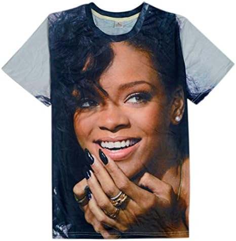 Unisex Smile Rihanna Shirt Clothing Women Men Size L