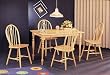 Solid Wood 48" 5 Piece Dining Set By Coaster Furniture
