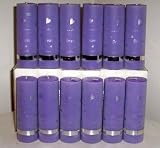 12 Purple Pillar 2x6 Inch Dreams Lavender Scented Gift Favor Candles