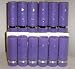 12 Purple Pillar 2x6 Inch Dreams Lavender Scented Gift Favor Candles