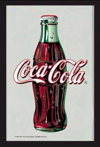 Empire Merchandising 537201 Printed Mirror with Plastic Frame with Wood Effect Featuring Coca Cola Logo 20 x 30 cm by Empire Merchandising