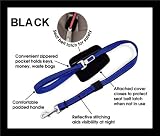 6 FOOT - BLACK - Quick Control Leash + Seat belt latch