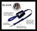 6 FOOT - BLACK - Quick Control Leash + Seat belt latch