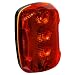 Marpac 6001654 Personal Safety Weather Resistant Light, 4 LEDs, 2-115/128" Length x 1-51/64" Width x 1-5/32" Thick, Red