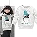 Timall Baby Girl Penguin Long Sleeve Cotton White Jumper Sweater Clothing Baby Clothes