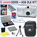 Canon Powershot SD990IS 14.7MP Digital Camera (Silver) + 8GB Deluxe Accessory Kit