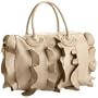 Steve Madden Ruffle Satchel,Bone,one size