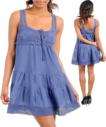 BABYDOLL CROCHET DRESS: Clothing