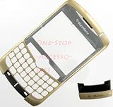 --Gold T-Mobile GSM Original OEM Faceplate with Lens and Bottom U Piece for Rim BlackBerry Curve 8300 8310 8320 Front Face Cover Case Plate Plus Tool Kit T5 Screw Driver & Opener