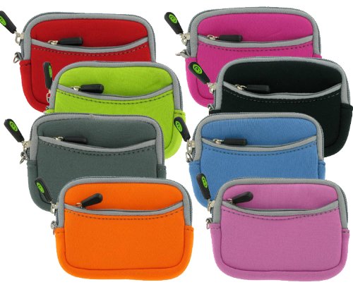 Mini Neoprene Sleeve Case for Fuji Film Fujifilm FinepiDigtial Camera - No Hand Strap Version (Fuji Film Fujifilm Finepix Digital Camera NOT included)