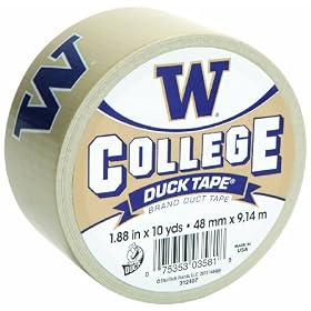 Duck Brand 240062 1.88-Inch x 10 -Yard University of Washington College Logo Duck Tape: Home Improvement