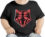 Psychedelic Wolf オーガニックベビーTシャツ 12 - 18 Months