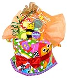 オムツケーキ Sassy （サッシー）ハチさんの歯固めとタオル パンパースS (イエロー系（ミュージックフレンズ）)