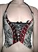 Gasoline Glamour White & Red Cocaine Custom Leather Vest
