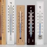 Eigenschaften STAR  / Holz-Thermometer natur Höhe: 14c