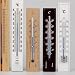 Holz-Thermometer natur H�he: 14c