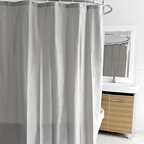 Ella Microfiber Splash Guard Silver Shower Curtain Sale salejujube3