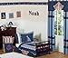 Nautical Nights Fitted Crib Sheet Baby/Toddler Bedding Sets by Sweet Jojo Designs -Mini Print