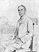 Drawing of English Scholar and Poet A. E. Housman Premium Photographic Poster Print, ...