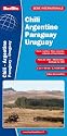 Chili, Argentine, Paraguay, Uruguay - Carte routi&egrave;re et touristique