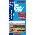Chili, Argentine, Paraguay, Uruguay - Carte routi�re et touristique