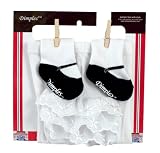 Dimples Mary Jane Tights - Black, 0-12 Months