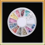 Exclusive Lady 12 color Flower Design Nail Art Sticker Wheel HOT B0004