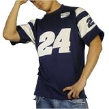 Men's #24 Jimmie Johnson Dupont Nascar Driver's Lane Racing Jersey by Chase Authentics. All letters and logo are fully embroidered (not printed) on this football style short sleeve top.Very high quality,high thread count,fabric:55% polyester,45% cotton